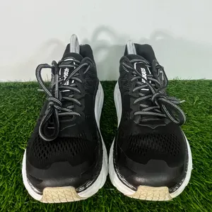 Hoka One One Clifton 6 Black Women Size 9 Black White Running Shoes thumbnail 2