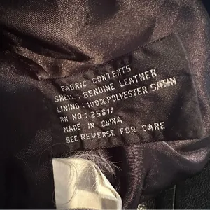 Jones New York Leather‎ Jacket Women M Black Vintage 90s Y2K Minimalist Classic thumbnail 7