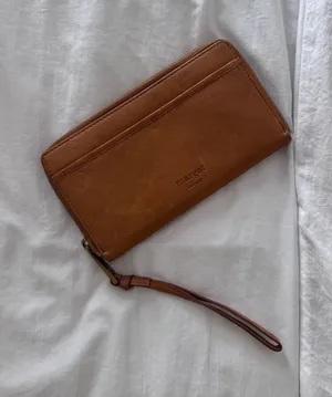 Margot Wristlet Wallet Brown thumbnail 1