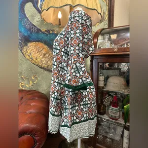 Lulus Boho Glam Open Back Medallion Print Bell Sleeve Mini Dress Size Large thumbnail 8
