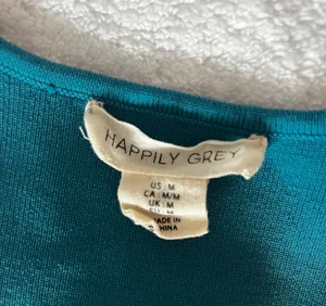 TJ Maxx teal crop top thumbnail 4