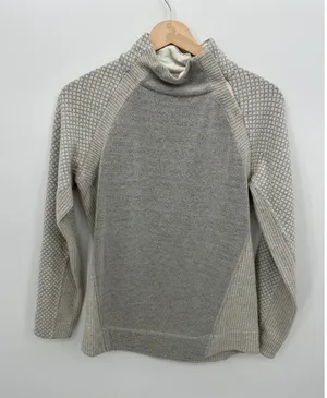 Prana Womens Gray Wool Blend‎ Pullover Sweater Sz S Outdoors Hiking Casual thumbnail 1