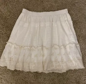 Abercrombie White Skater Skirt thumbnail 1