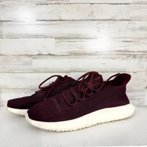 Adidas Women‎ Size 7 Tubular Shadow Maroon Running Sneakers Athletic Casual thumbnail 3