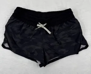 Vuori Clementine 2.0 running Black Camo Performance Athletic Shorts Size XS READ thumbnail 1