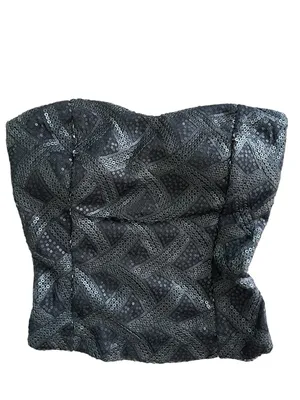 Y2K Body Central black strapless sequin top thumbnail 10