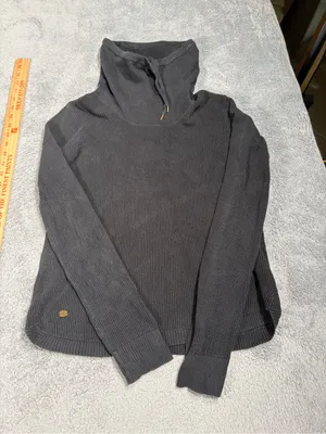 Lauren Ralph Lauren black Funnel Neck Knit Sweater medium thumbnail 1