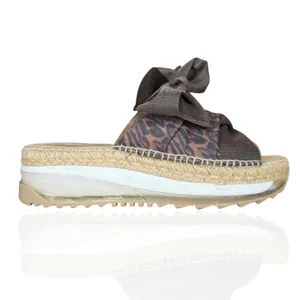 Free People Chapmin Ribbon Espadrilles EU 37‎ US 6.5 Platform Sandals Leopard thumbnail 4