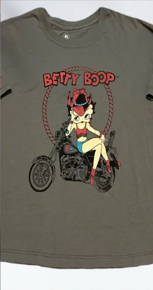 Betty Boop Women’s Tee with White Logo L thumbnail 1