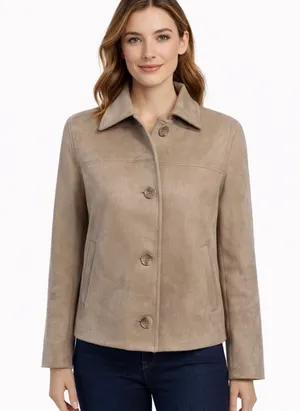 Bailey 44 Tan Faux Suede Jacket thumbnail 1
