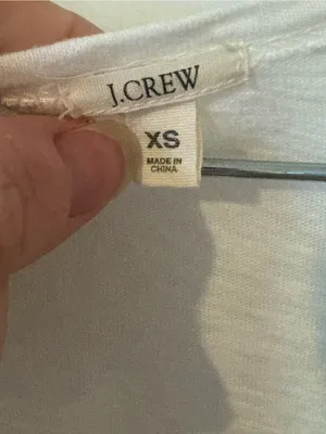 J. Crew White Scallop-Lace Sleeveless Tank thumbnail 3