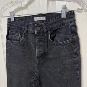ANINE BING straight leg jeans‎ raw hem high rise 25 thumbnail 3
