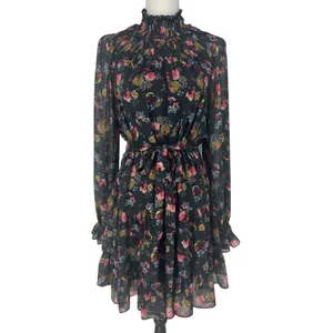 Cinq à‎ Sept Daija Belted Tiered Floral Print Chiffon Mini Dress thumbnail 5