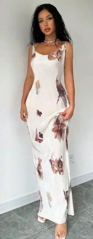 SheIn Long White Maxi Dress thumbnail 1