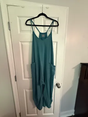 Free People Women's Hot Shot Onesie, Hydro, Blue, M thumbnail 8