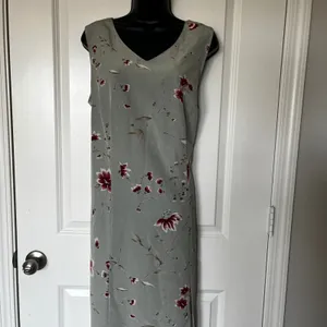 Womens XL Floral Sleeveless Maxi Dress Kathie Lee‎ Collection VTG thumbnail 4