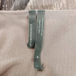 Anthropologie Metallic Gray and Pink Top Size Medium Anthropologie Ombre Blouse thumbnail 7