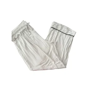 Joyarza White Pajama Set Medium Soft Viscose Button Front Short Sleeve Sleepwear thumbnail 10
