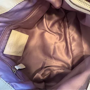 Vintage Coach Madison OP Art CC Logo Tote Shoulder Tan Signature Canvas Y2K Bag thumbnail 9