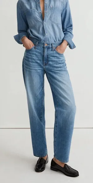 NWT Madewell The Slouchy Boyjean Rosewell Wash Rigid Size 30 NEW thumbnail 1