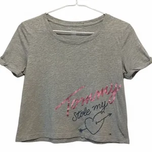 Tommy Hilfiger Gray Crop Top with Pink Accents thumbnail 2