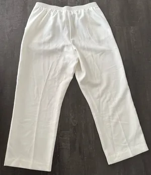 Alfred Dunner Classics Womens Straight Mid Rise Pull-On Pants White Size 14P thumbnail 6