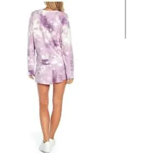 WILDFOX Tie Dye Star Sweatshirt PURPLE CELESTIAL thumbnail 3
