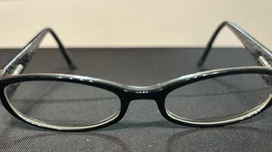Coach Black Patterned Eyeglasses thumbnail 1