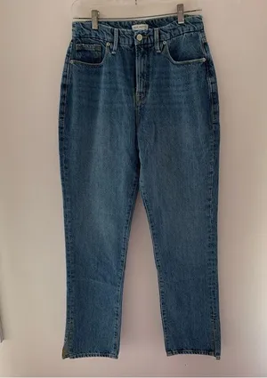 Good American Good Boy Straight Jeans thumbnail 5