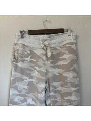 Athleta Balance Printed Jogger Neutral Camo Sweatpants Tall Medium MT thumbnail 3