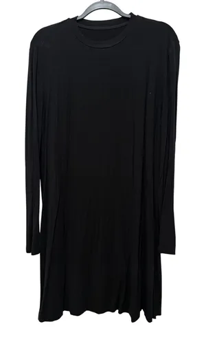 Shein Womens Black Long Sleeve Crew Neck Mini T-Shirt Dress Size XL US 12 thumbnail 1