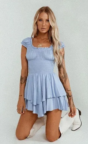 Love Galore Romper Blue thumbnail 1