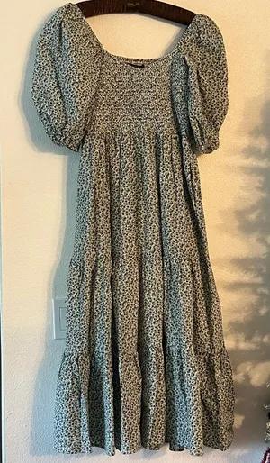 {OPT} Anthropologie Brand New Floral Seersucker Dress thumbnail 1