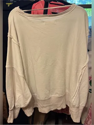 NWOT Free People We The Free Graphic Camden Pullover - highland cow combo - XS thumbnail 11