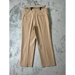 ANN TAYLOR Straight‎ Leg Pants Tan Career Office Minimalist Stretch Size 12 New thumbnail 3