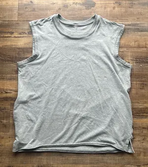 Free People Movement Sweatshirt Tank Workout Sleeveless Pockets Oversized Size M thumbnail 1