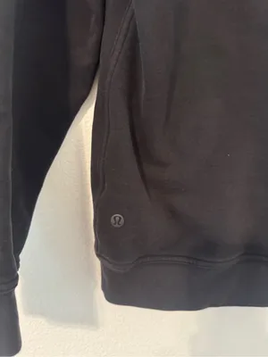 Lululemon All Yours Hoodie Graphic Black Tonal Logo Pullover Sweatshirt Size 4 thumbnail 5