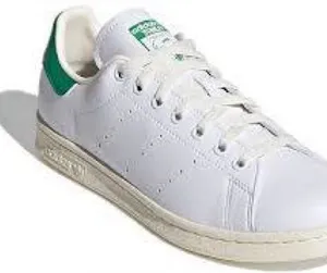 Adidas Stan Smith White Green Sneakers Women’s Size 8 thumbnail 1