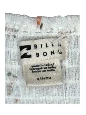 new Billabong ⚘ Love Somebody Cropped Bustier Top ⚘ Crisp White Floral ⚘ Small thumbnail 8
