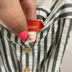 Anthropologie | Cartonnier Striped Romper Tie Waist thumbnail 8