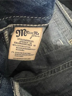Miss Me Blue Distressed boot Jeans with Studded Pocket thumbnail 8