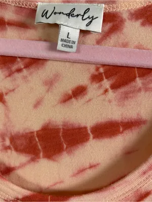 NWOT WONDERLY Orange/Amber Tie-Dye‎ Maxi Tank Dress, Large thumbnail 8