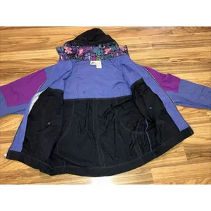 Nike‎ Jacket Vintage Nylon Windbreaker Women's Gym Full Zip Retro Size Large thumbnail 6
