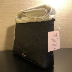 Kate Spade Black Glitter Crossbody Bag Evening Purse NWT thumbnail 5