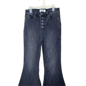 Free People We The Free Irreplaceable Flare Jeans Gray‎ Size 28 thumbnail 2