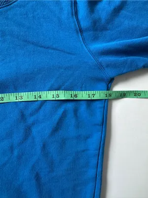 Boston Proper Princess Blue Slouchy French Terry Pullover Sweatshirt Size XXS/XS thumbnail 4