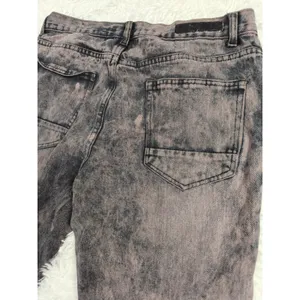 Mens Black Premium Skinny Jeans Black Pink Size 32x32 thumbnail 4