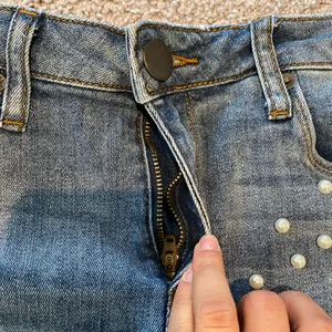 ✨Women’s Pearl denim Jean shorts thumbnail 8