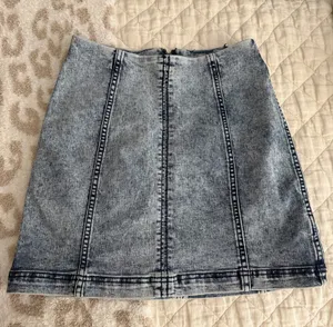 Free people denim skirt thumbnail 1