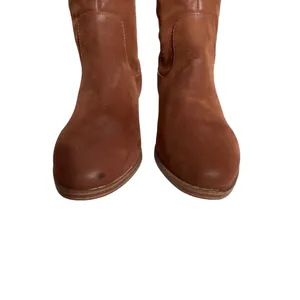 MIA Women's Brown Leather Over the Knee Boots Side Zip‎ Block Heel Size 6 thumbnail 4